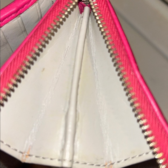 Coach Fuchsia Perforated Women's Wallet - Picture 11 of 16